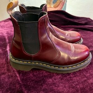 Dr. Martens 2976 WarmWair Grizzly Chelsea Boot - Cherry